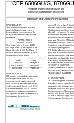 CEP 6506G 設置および操作説明書