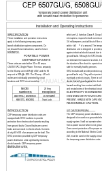 CEP 6507GU 設置および操作説明書