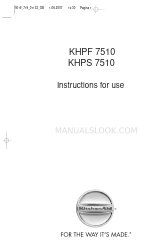 KitchenAid KHPS 7510 Manuale di istruzioni per l'uso