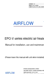 Airflow EPO-V Series Manual de instalación, uso y mantenimiento