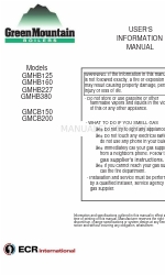 Green Mountain GMCB150 Manuale d'informazione per l'utente