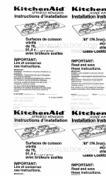 KitchenAid YKGCT305E Installation Instructions Manual