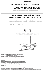 IKEA W10018030A Installation Instructions And Use & Care Manual