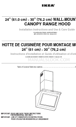 IKEA W10177447B Installation Instructions And Use & Care Manual