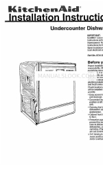 KitchenAid 9741159 Installationsanleitung Handbuch