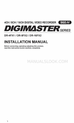 Ganz digimaster DR-16FX2 Instrukcja instalacji