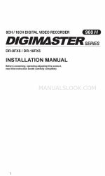 Ganz digimaster DR-16FX5 Installation Manual