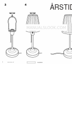 IKEA ARSTID Instruções de montagem