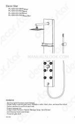 Decor Star PL-026-GS-AQU Manual