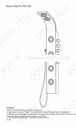 Decor Star PL-033-SS Manuale di avvio rapido