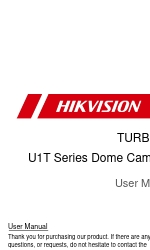 HIKVISION TURBO HD U1T Series Podręcznik użytkownika