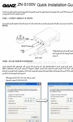 Ganz ZN-S1000VE Instrukcja szybkiej instalacji