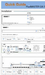 Ganz PixelMASTER GXi Series Kurzanleitung