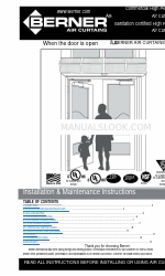 Berner CHD10-1042 Manuel d'installation et d'entretien