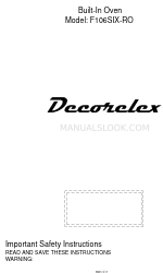 Decorelex F106SIX-RO Manual do Proprietário