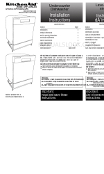 KitchenAid KUDC Series 取付説明書