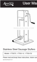 Avantco 177SS7V Gebruikershandleiding