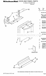 KitchenAid KUDC03FTSS0 Onderdelenlijst