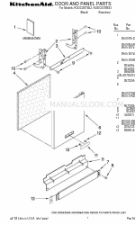 KitchenAid KUDC03ITBL3 Teileliste