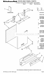 KitchenAid KUDC03IVBL2 Manual de peças