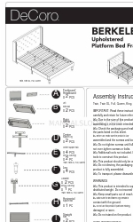 Decoro BERKELEY Manual de montagem