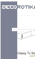 Decorotika Classy Tv Stand Manual de montagem