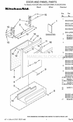 KitchenAid KUDC20CVBL - Kitchen-Aid Dishwasher Список деталей