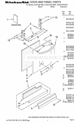 KitchenAid KUDC20FVBL - ARCHITECT Series II Список деталей