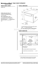 KitchenAid KUDD01SS Specifiche tecniche