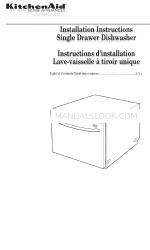 KitchenAid KUDD01SSSS0 Installation Instructions Manual