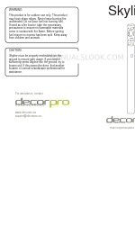 decorpro Skyline 10015 Інструкція з експлуатації