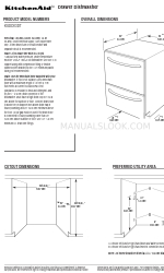 KitchenAid KUDD03DT Технические характеристики