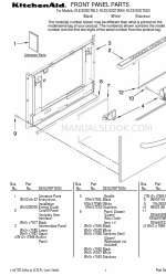 KitchenAid KUDD03DTBL - Architect II 6 Cycle Elenco delle parti