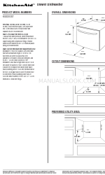 KitchenAid KUDD03ST Ficha de especificações