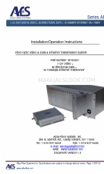 AFS AFS5001-1CRX Instructions d'installation et d'utilisation