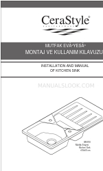 CeraStyle Mutfak Eviyesi Instalação e manual