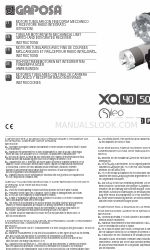 GAPOSA XQ50PR Manual de instrucciones