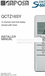 GAPOSA QCTZ16SY Installateurshandleiding