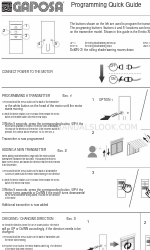 GAPOSA XQ5 Skrócona instrukcja programowania