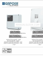 GAPOSA QCT36SDU Manuale di istruzioni