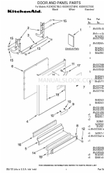 KitchenAid KUDK03CTBL0 Lista de piezas