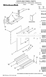 KitchenAid KUDK03CTBL1 Lista de peças