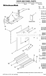 KitchenAid KUDK03CTBL2 Lista części