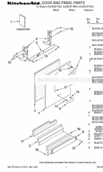 KitchenAid KUDK03FTWH3 Список деталей