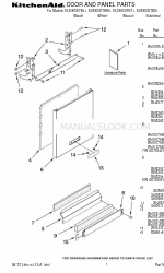 KitchenAid KUDK03ITBL1 Lista de piezas