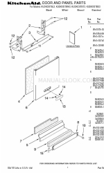 KitchenAid KUDK03ITWH3 Daftar Bagian