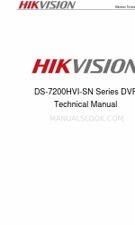 HIKVISION DS-7200HVI-SN Series Podręcznik techniczny