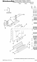 KitchenAid KUDM03FTBL3 Список деталей