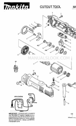 Makita 3706 Manual de piezas