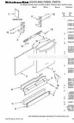 KitchenAid KUDP01FLSS3 Daftar Bagian